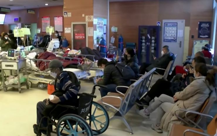 Gli ospedali cinesi sono sovraffollati