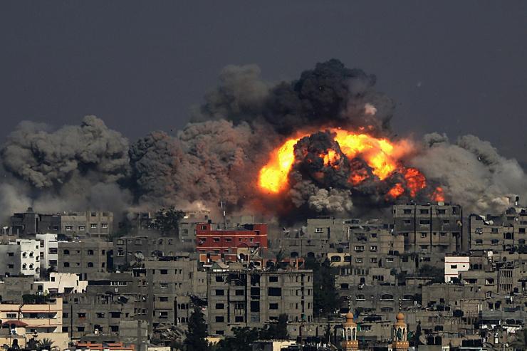 bombe su Gaza 