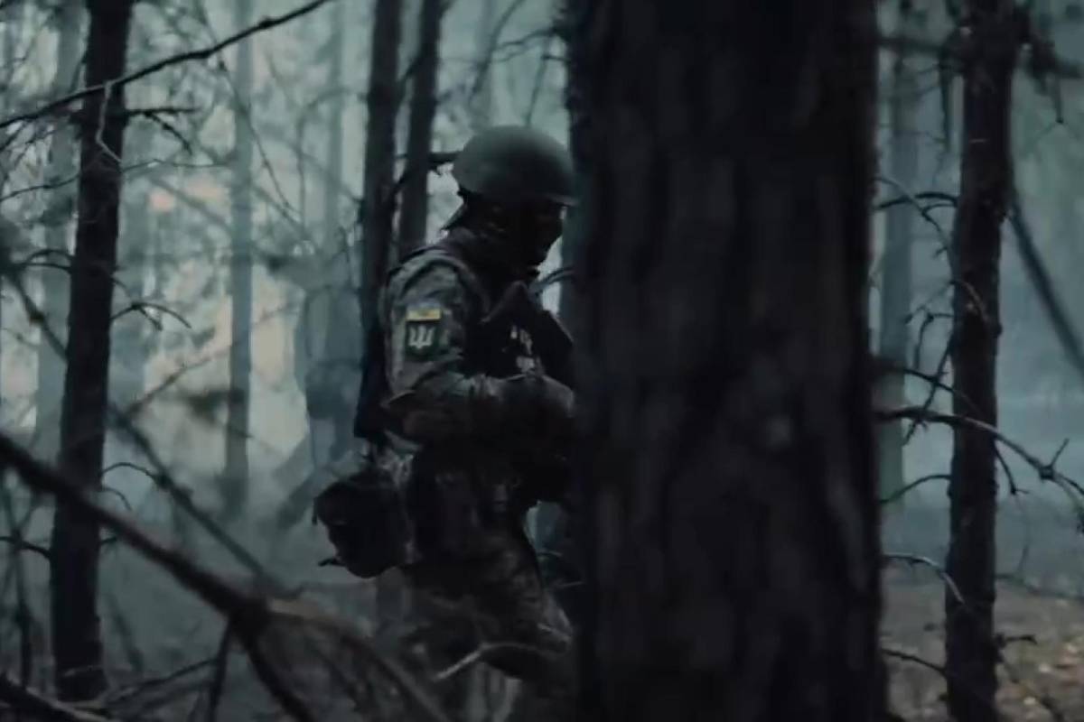 Soldati ucraini nel pantano